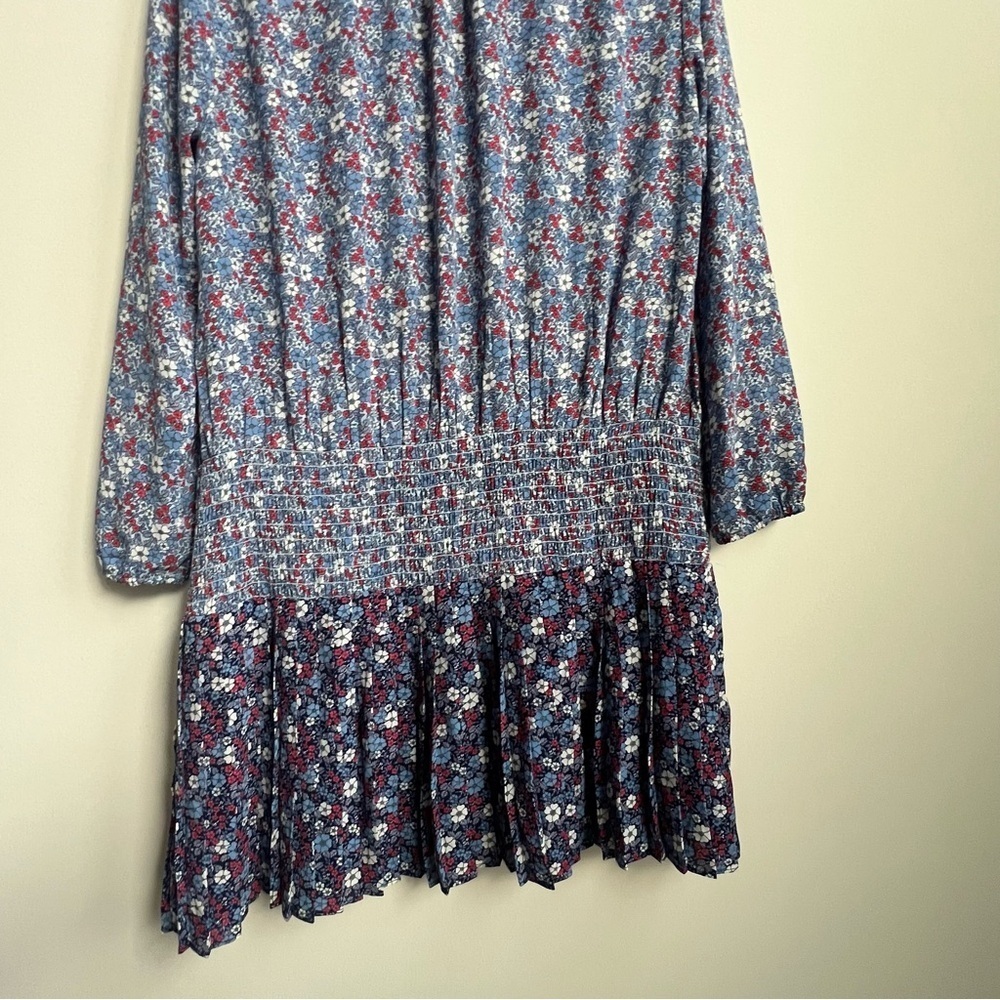 New Gap Dress Womens Floral Drop Waist Pleated Skirt Cottagecore Boho Peasant L - Picture 15 of 15